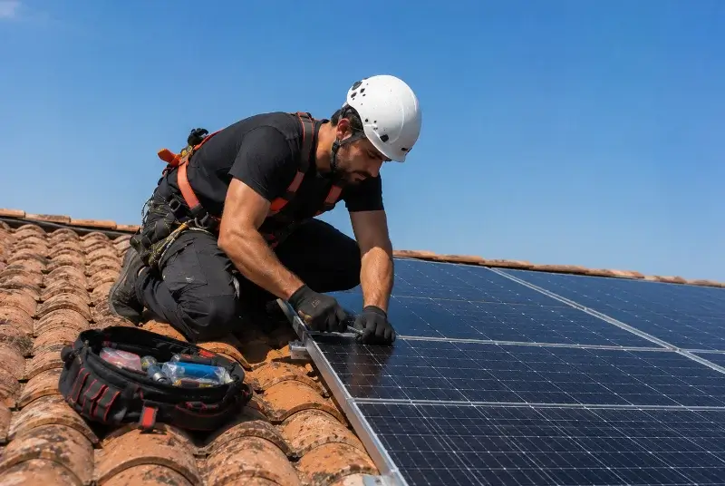 Maintenance et monitoring de panneaux solaires à Saint-Laurent-d'Aigouze