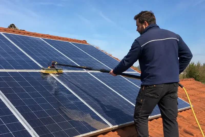 Nettoyage et entretien de panneaux solaires à Saint-Laurent-d'Aigouze